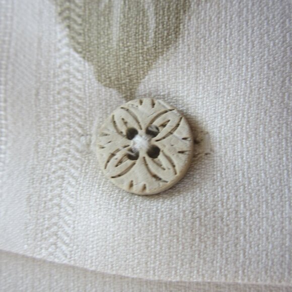 Tommy Bahama Mens Sz Large Leaf Print Tropical Silk Shirt - Picture 10 of 13